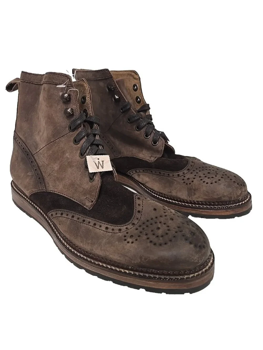 Circle G Men's Round Toe Lace Up Chukka Boot Chocolate Size 10E - Picture 1 of 7